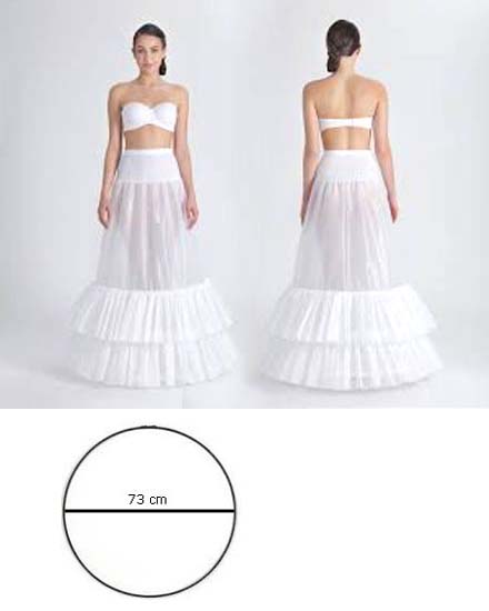 Underskirt with 2 hoops - WHITE (fehér)